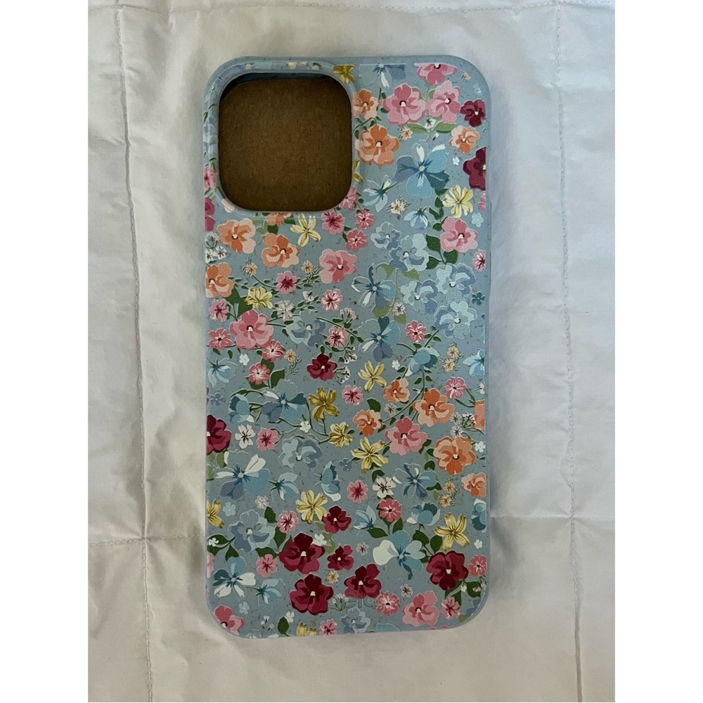[Pela] Powder Blue Fleurs iPhone 13 Pro Max Case